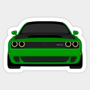 DODGE DEMON FRONT GREEN Sticker